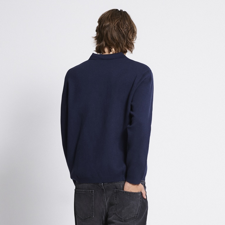 Knitted polo shirt "Ross" Navy